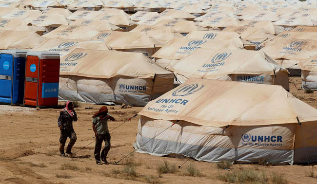 کمپ آوارگان سوری در خاک اردن