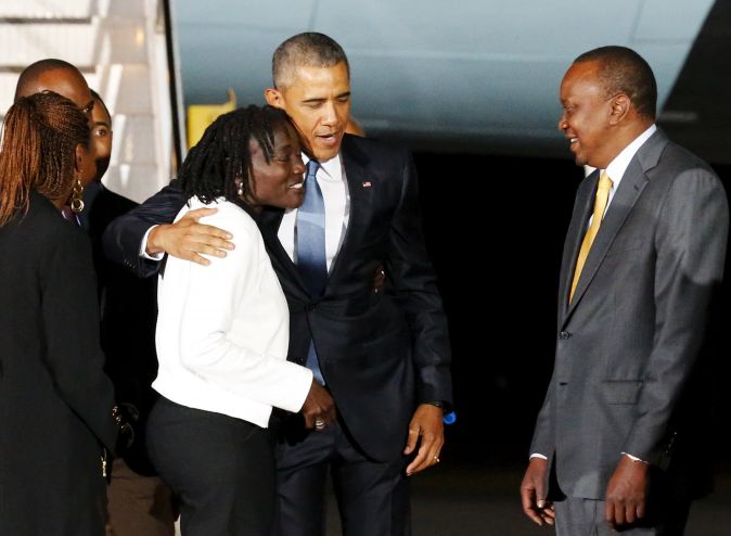 دیدار اوباما با خواهرش در کنیا عکس و فیلم 