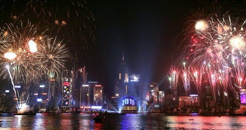 جشن آغاز سال 2015 - هنگ کنگ، چین