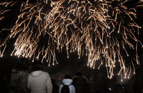 جشن آغاز سال 2015 - پیونگ یانگ پایتخت کره شمالی