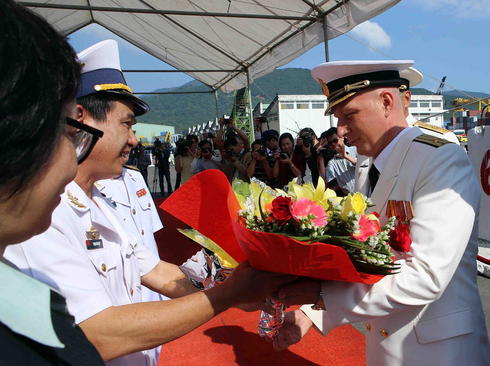 بازدید چهار روزه ناوگان نیروی دریایی روسیه از بندر دانانگ ویتنام