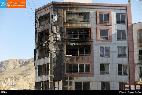 
خسارات ناشی از انفجار خط لوله گاز در منطقه شهران  تهران 