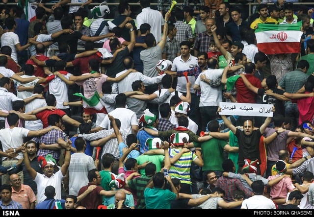 دیدار تیم‌های ملی والیبال ایران و برزیل (عکس)