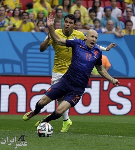 بازی برزیل - هلند (عکس)