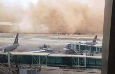 توفان خاک در اردن (عکس)