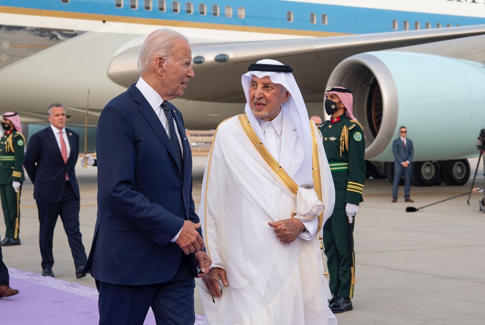 سفر جو بایدن به عربستان سعودی (+عکس)