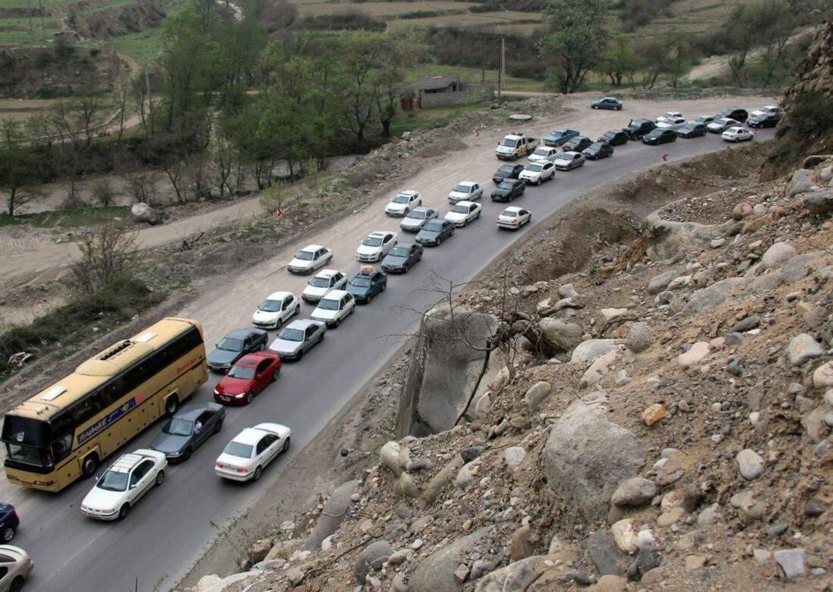 ترافیک سنگین در جاده های منتهی به مازندران