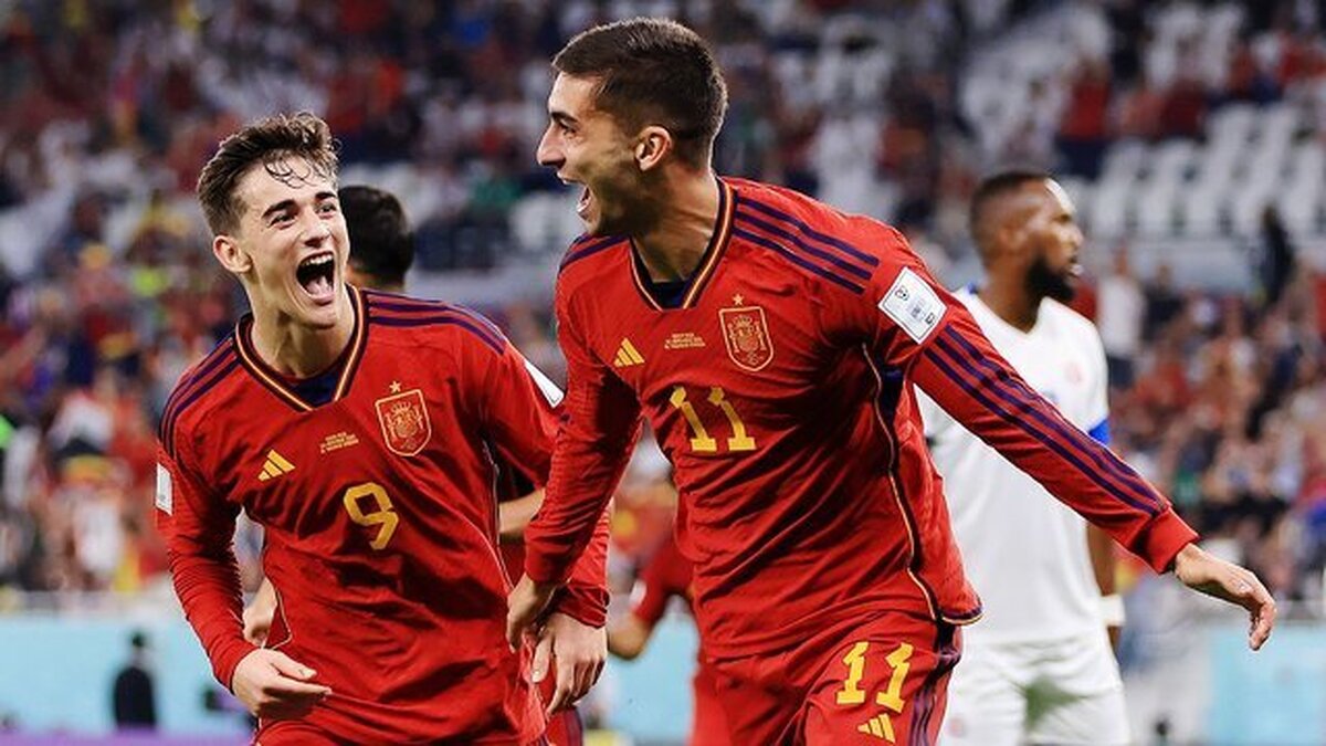 پرگل‌ترین برد تاریخ اسپانیا در جام جهانی با ۱۰۴۳ پاس