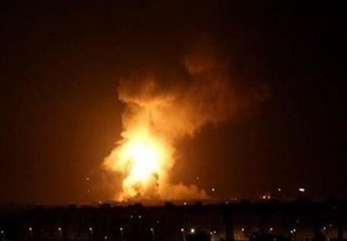 انفجار انبار تسلیحات آمریکا در اربیل عراق
