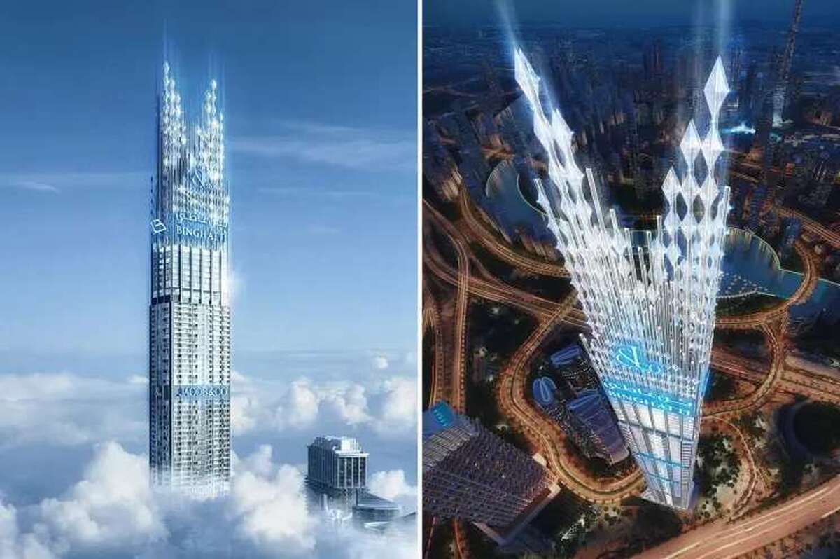 طراحی فوق لوکس برج ۱۰۰ طبقه بِن غاطی در دبی (+عکس)